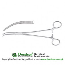 Overholt Dissecting and Ligature Forceps Curved Stainless Steel, 30 cm - 11 3/4"